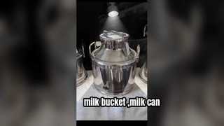 Roestvrijstalen verzegelde melktransportbus/melkemmer