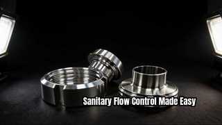 Hygiënische klemvlinderklep voor Food Pharma