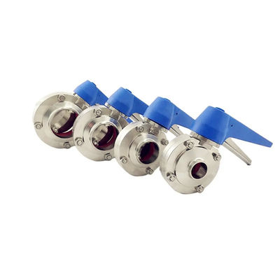 Goede prijs. Meerdere posities roestvrij vlinderklep, voedselklasse handmatige vlinderklep online