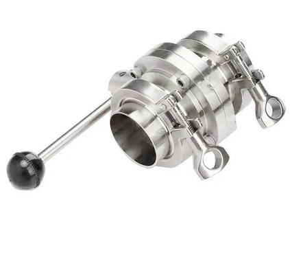 Goede prijs. Roestvrij staal hand bediend vlinderklep, Tri Clamp Ferrule Complete Set online