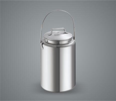 Afdichting roestvrij staal melkmachine emmer kan transport industrieel