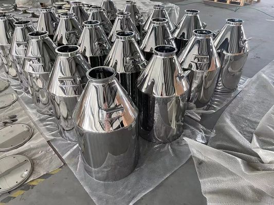 Zilveren roestvrij staal 304/316 Melkmachine emmer Duurzaam en veerkrachtig voor topproducten
