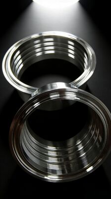 Roestvrijstalen Hygiënische Schroefdraadkoppeling met Voedselveilige 304/316L Materiaal, Ra ≤ 0.8μm Oppervlakteafwerking, en DIN 11851 Conformiteit